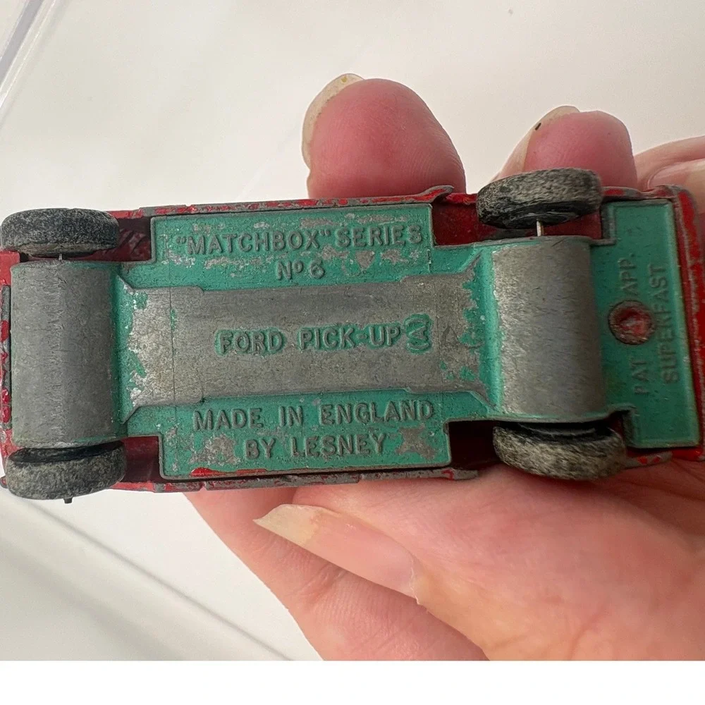 Matchbox Lesney Lot 1972 Fork Lift No 15 Ford Pick-Up No 6 Red Made England